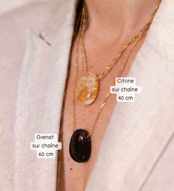 Pendentif-citrine