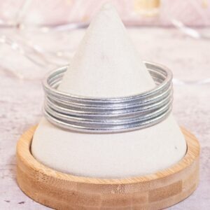 jonc bouddhiste traditionnel argent
