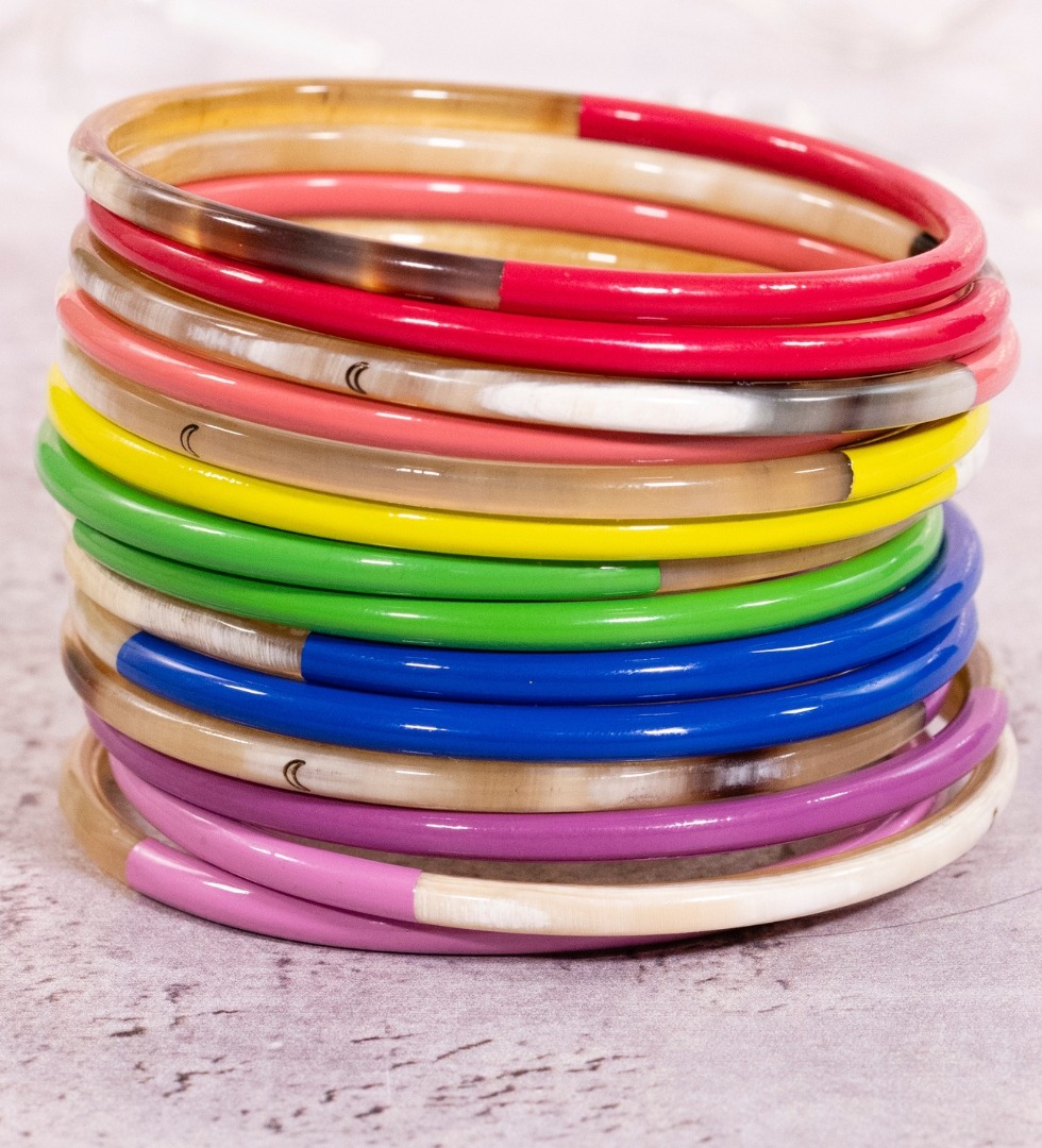 Bracelets corne arc en ciel