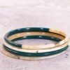 Bracelets corne vert emeraude 12 09