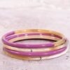 Bracelets corne violet 06