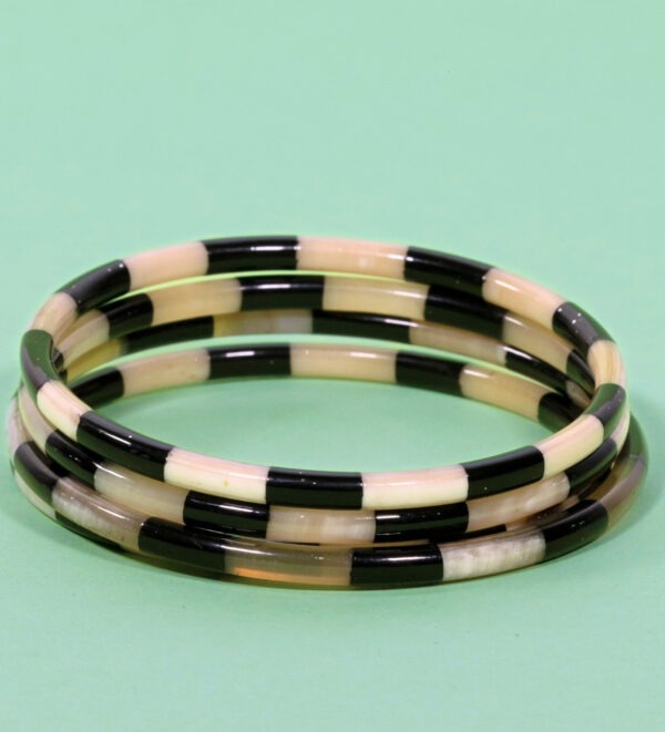 jonc corne rayé 4mm