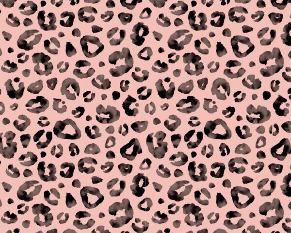 Image d’un motif léopard rose et noir, idéal pour des accessoires de mode tendance.