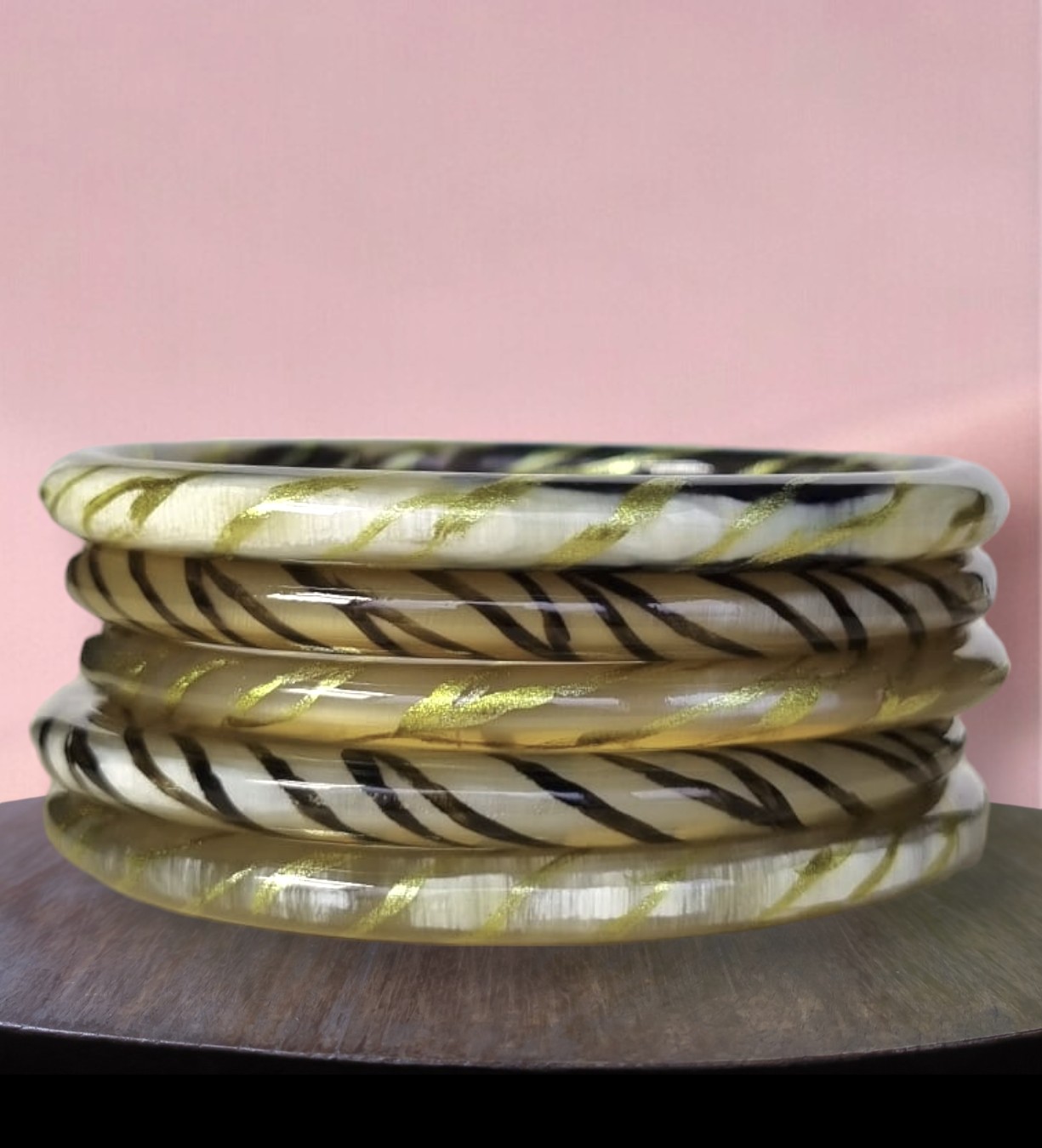 bracelet-corne-zebre-6mm-mix