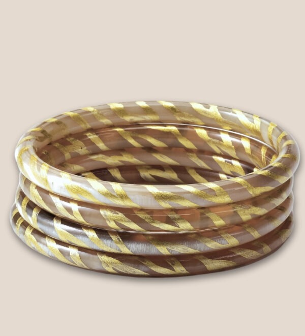 Bracelet-zebre-dore-6mm