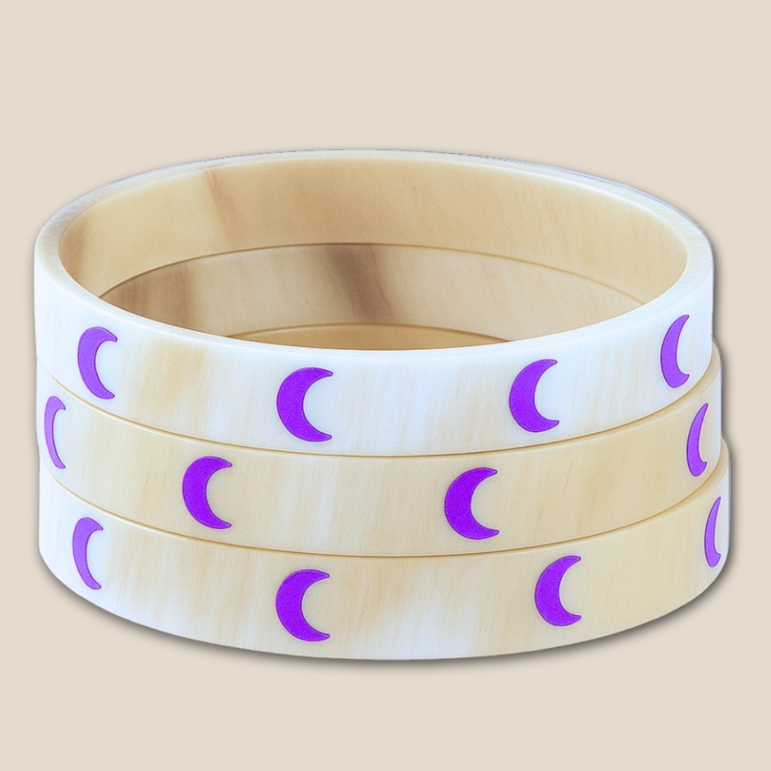 bracelet bracelet lunes violet