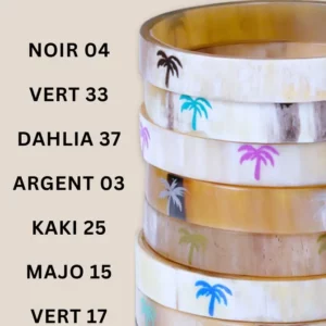 Bracelet 10mm PALMIER VERT 17