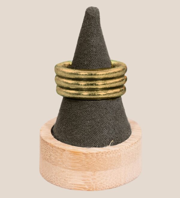 bague jonc bouddhiste bronze