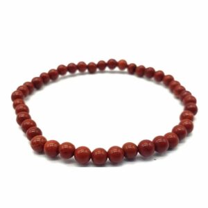 Bracelet "Le courage": Jaspe rouge