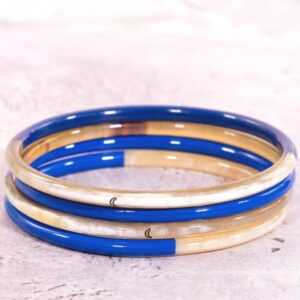 1 Bracelet Lune Bleu majorelle n°15- 3 mm