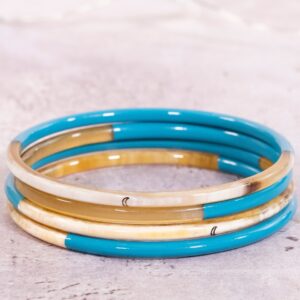 1 Bracelet Bleu turquoise n°13 - 3 mm