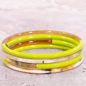 1 Bracelet Lune Vert anis n° 10- 3 mm