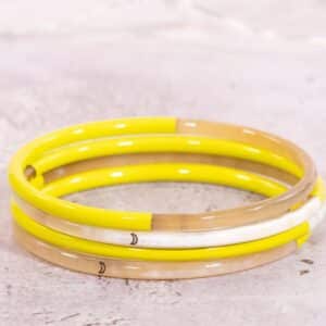 1 Bracelet Lune Jaune n°9 - 3 mm