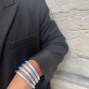 Jonc bouddhiste 8mm Iconique argent - S 57mm