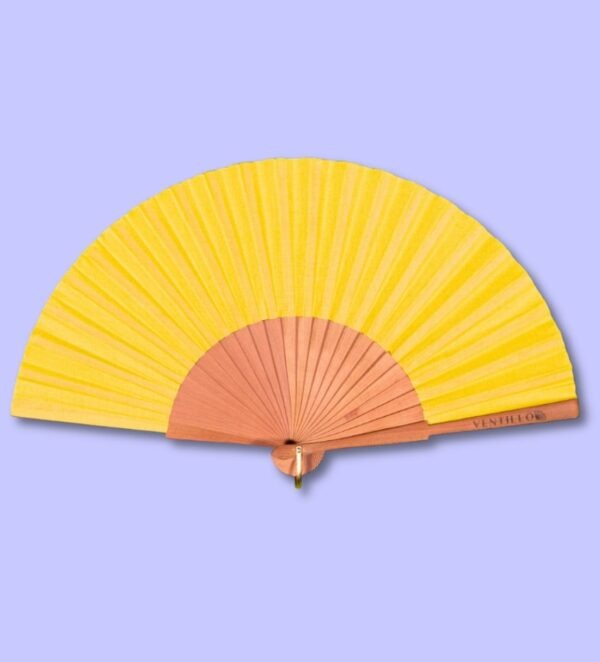 Eventail jaune soleil 6