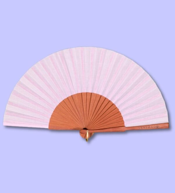 Eventail rose poudré 4