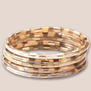 Bracelet corne 4mm LEO or 01