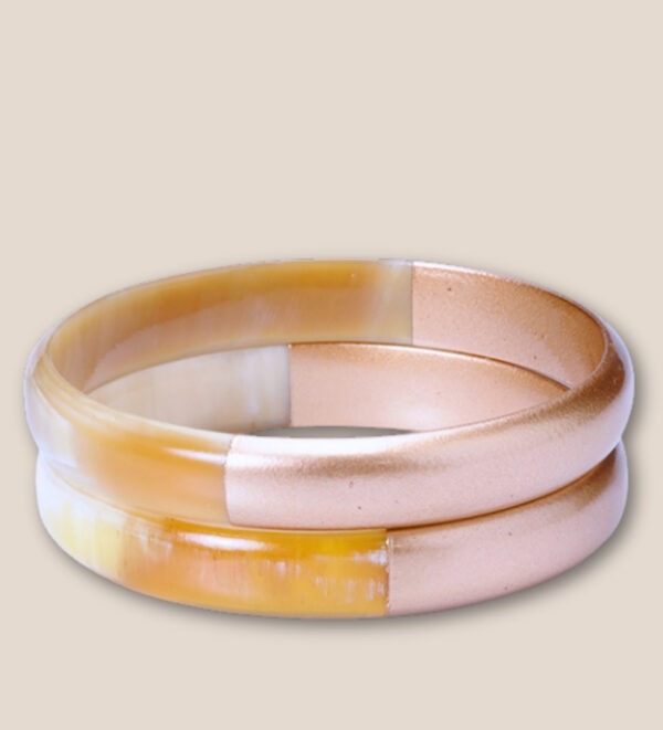 Bracelet corne champagnemm