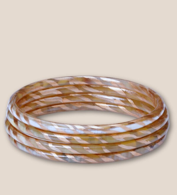 bracelet zebre chamapgne 4mm