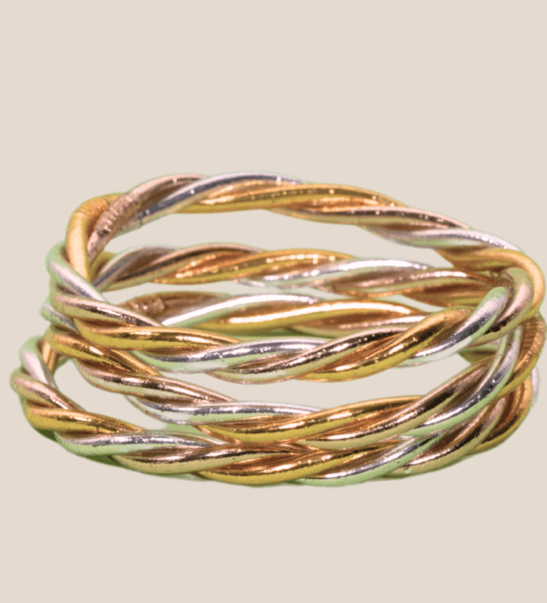 jonc bouddhiste twist 3 coloris