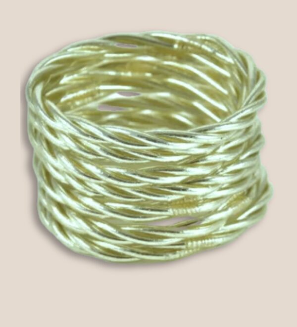 Joncs bouddhiste torsadés vert pastel