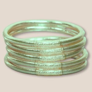 Jonc bouddhiste 5mm Emblématique vert pastel - TAILLE S 57 mm