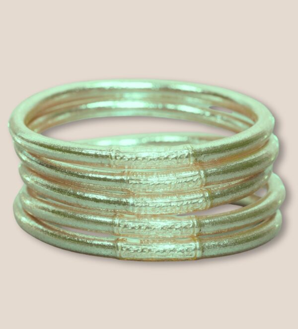 Véritable jonc bouddhiste vert pastel