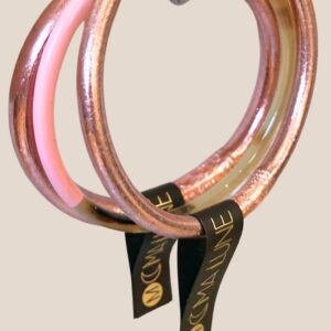 Jonc bouddhiste 8mm Iconique Rose pastel- TAILLE M 62mm