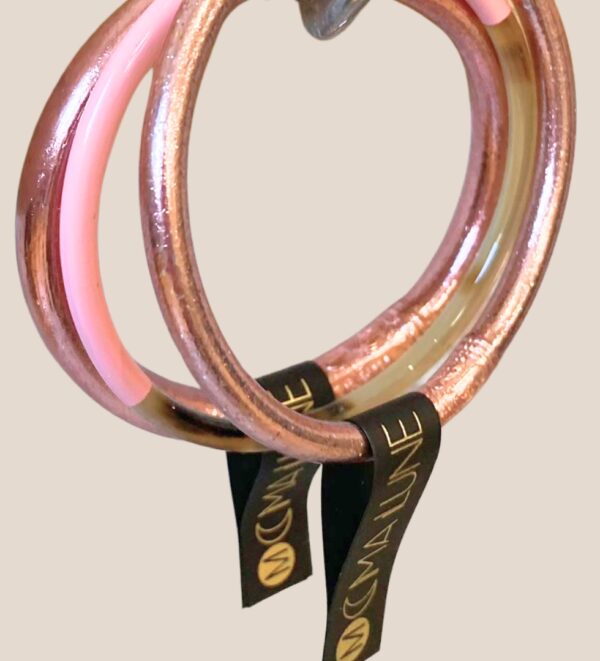 jonc bouddhiste rose pastel