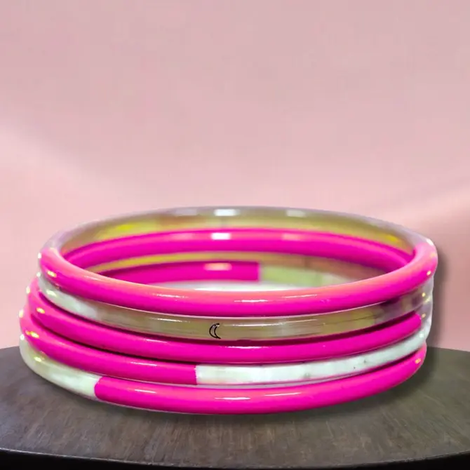 Bracelet 10mm PALMIER rose Ama 34