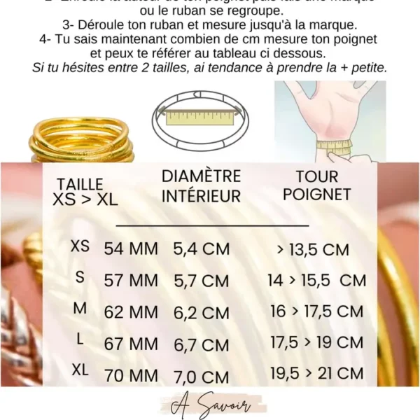 Jonc bouddhiste twist MANTRA argent vieilli - Taille