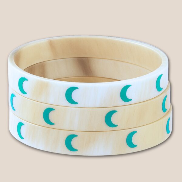 bracelet lunes vert 33