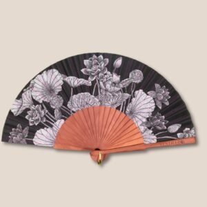 Eventail 13 Lotus black