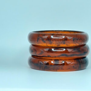 BRACELET EN RESINE AMBRE 12 MM