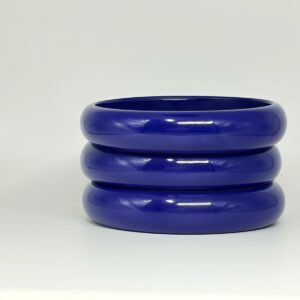 BRACELET EN RESINE BLEU INTENSE 12 MM