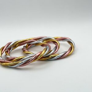 JONC BOUDDHISTE TWIST FIN 3 LIGHT COLORS