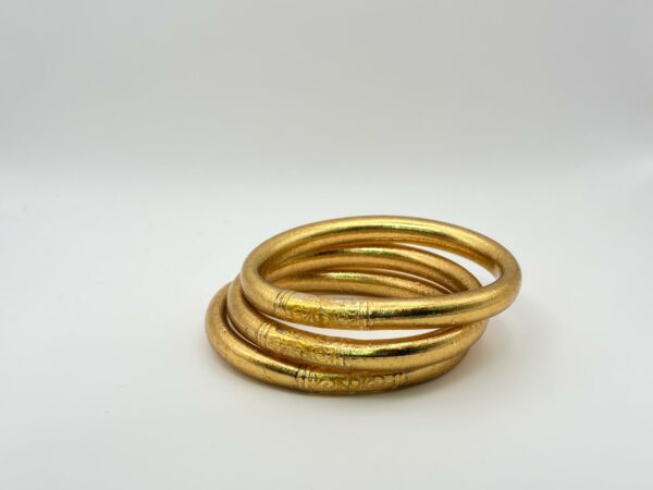 JONC BOUDDHISTE ICONIQUE 8 MM LIGHT GOLD